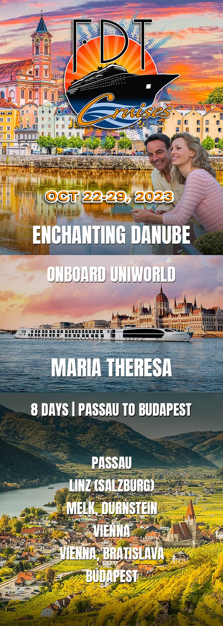 FDT Cruises - Enchanting Danube 2023